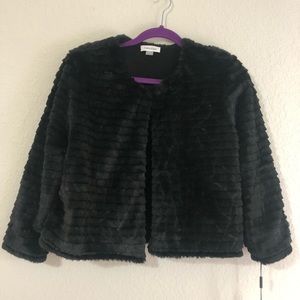 Calvin Klein Faux Fur Blazer